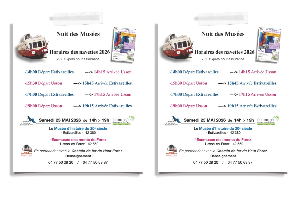 2026 NDM horaires navettes Nuits européennes des musées
